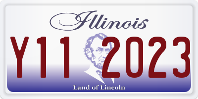 IL license plate Y112023
