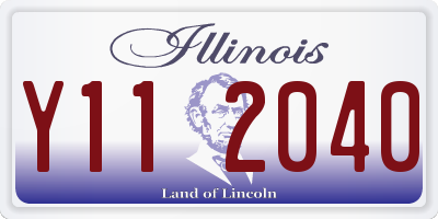 IL license plate Y112040