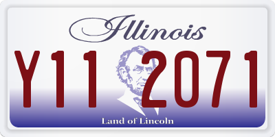 IL license plate Y112071