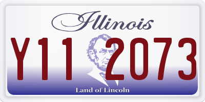IL license plate Y112073