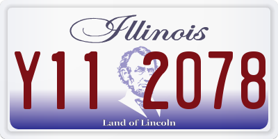 IL license plate Y112078