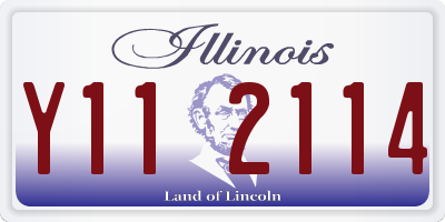 IL license plate Y112114