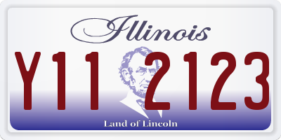 IL license plate Y112123