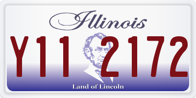 IL license plate Y112172