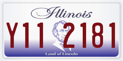 IL license plate Y112181