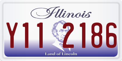 IL license plate Y112186