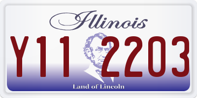 IL license plate Y112203