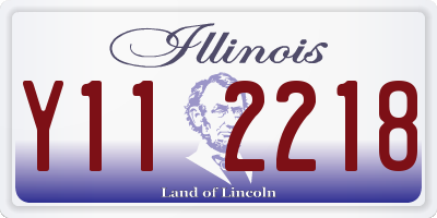 IL license plate Y112218