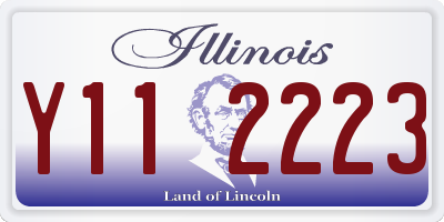 IL license plate Y112223