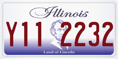 IL license plate Y112232