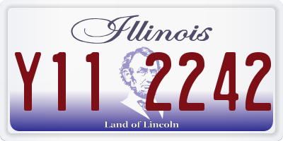 IL license plate Y112242