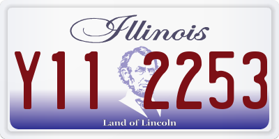 IL license plate Y112253