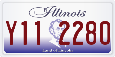 IL license plate Y112280