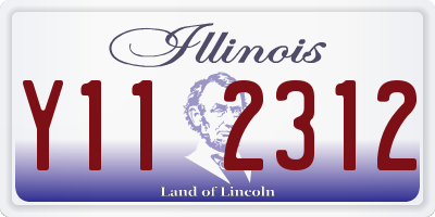 IL license plate Y112312