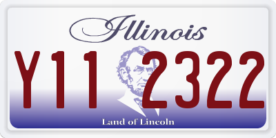 IL license plate Y112322