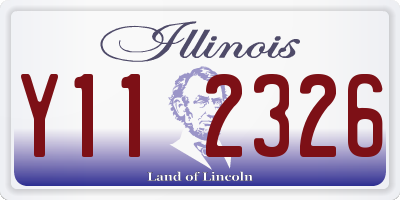 IL license plate Y112326