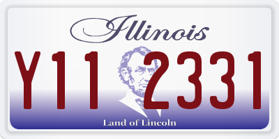 IL license plate Y112331