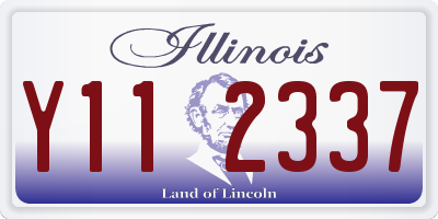 IL license plate Y112337