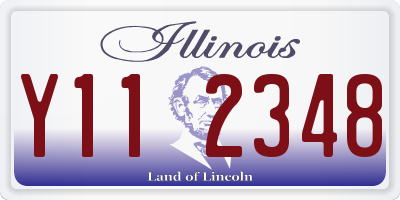 IL license plate Y112348