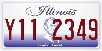IL license plate Y112349