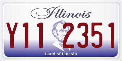IL license plate Y112351