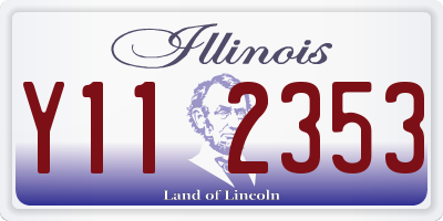 IL license plate Y112353