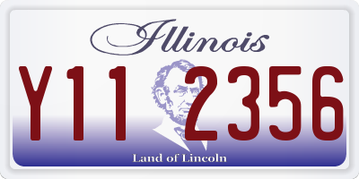 IL license plate Y112356