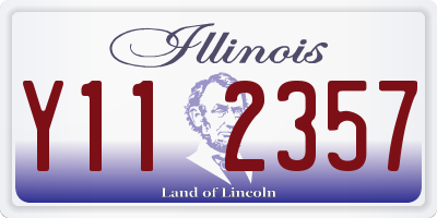 IL license plate Y112357