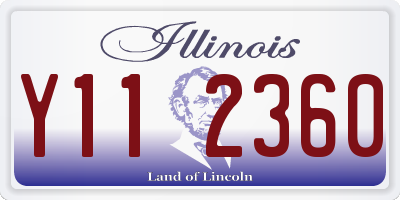 IL license plate Y112360