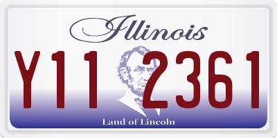 IL license plate Y112361