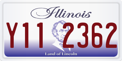 IL license plate Y112362