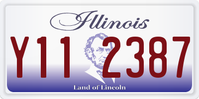 IL license plate Y112387