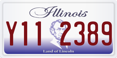 IL license plate Y112389