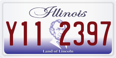 IL license plate Y112397
