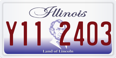 IL license plate Y112403
