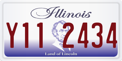 IL license plate Y112434