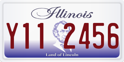 IL license plate Y112456