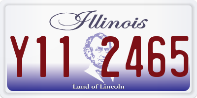 IL license plate Y112465