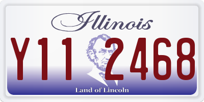 IL license plate Y112468