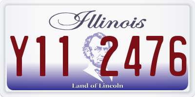 IL license plate Y112476