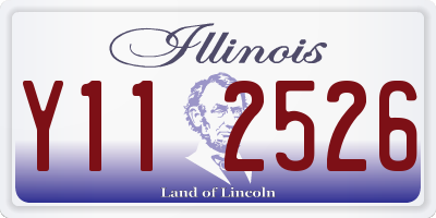 IL license plate Y112526