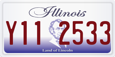 IL license plate Y112533