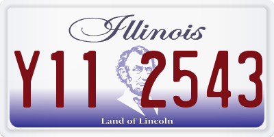 IL license plate Y112543