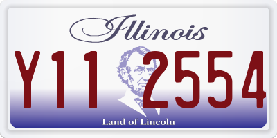 IL license plate Y112554