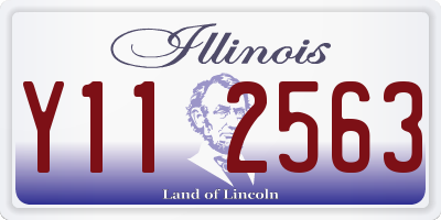IL license plate Y112563