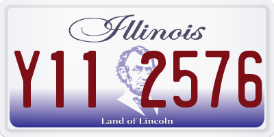 IL license plate Y112576