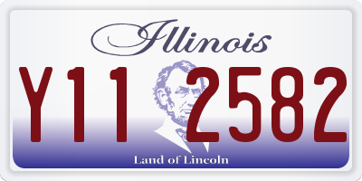 IL license plate Y112582
