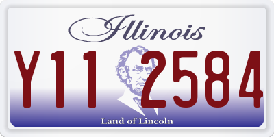 IL license plate Y112584