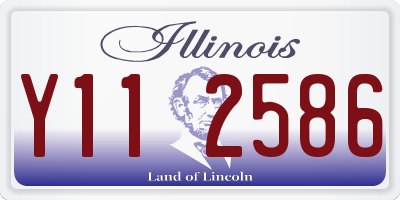 IL license plate Y112586