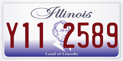 IL license plate Y112589